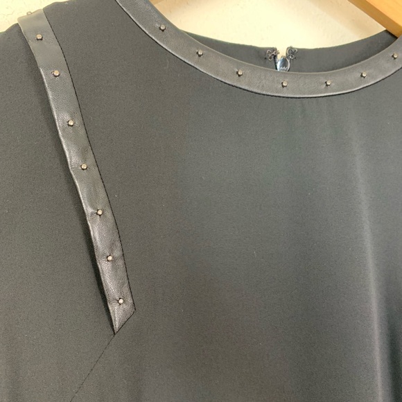 The Kooples Sport Black Shift Dress Leather - Picture 4 of 9